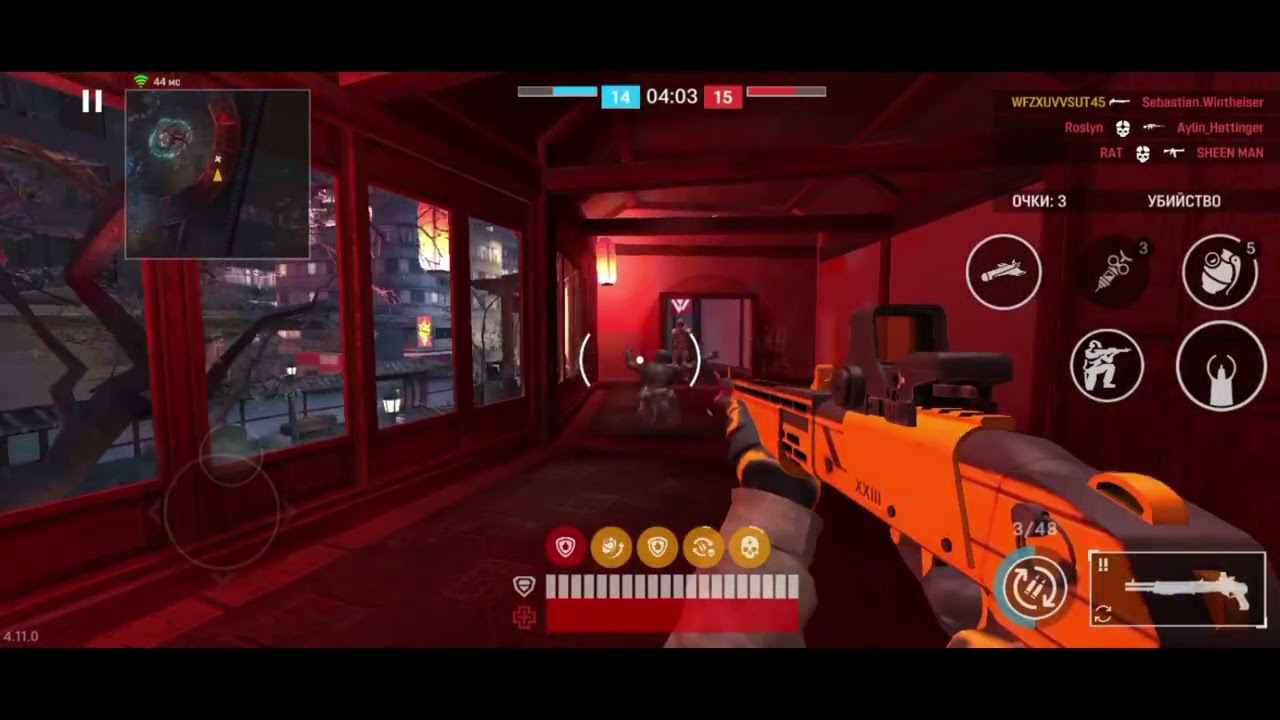 Геймплей игры Warface Go мясорубка на карте Китай