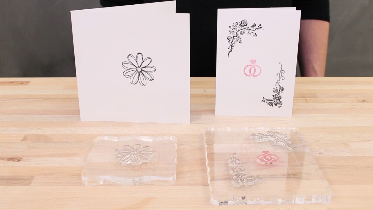 How to use clear stamps with acrylic blocks