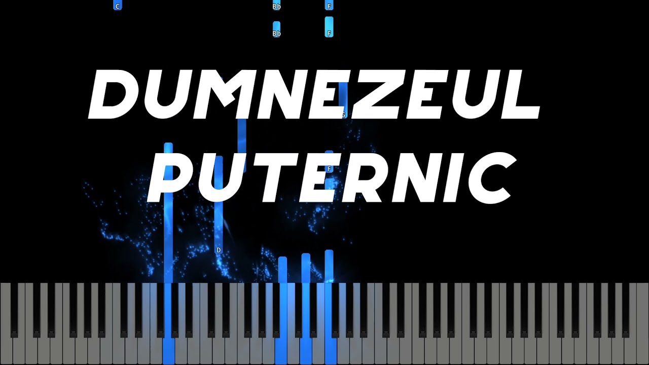 Dumnezeul puternic - Instrumental Pian - Negativ Pian - Tutorial #487