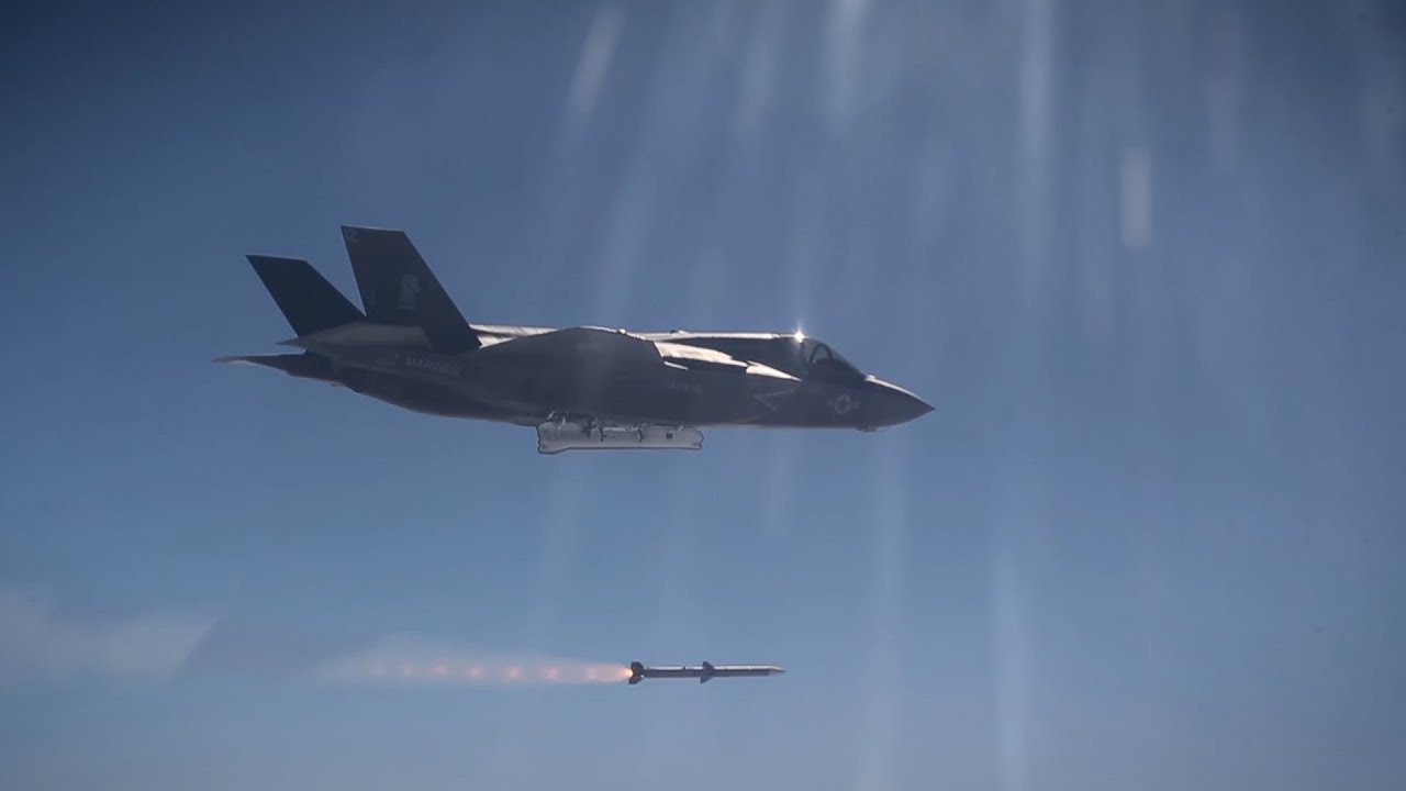 F-35B Lightning II Test Fires AIM 120 Missile For The First Time