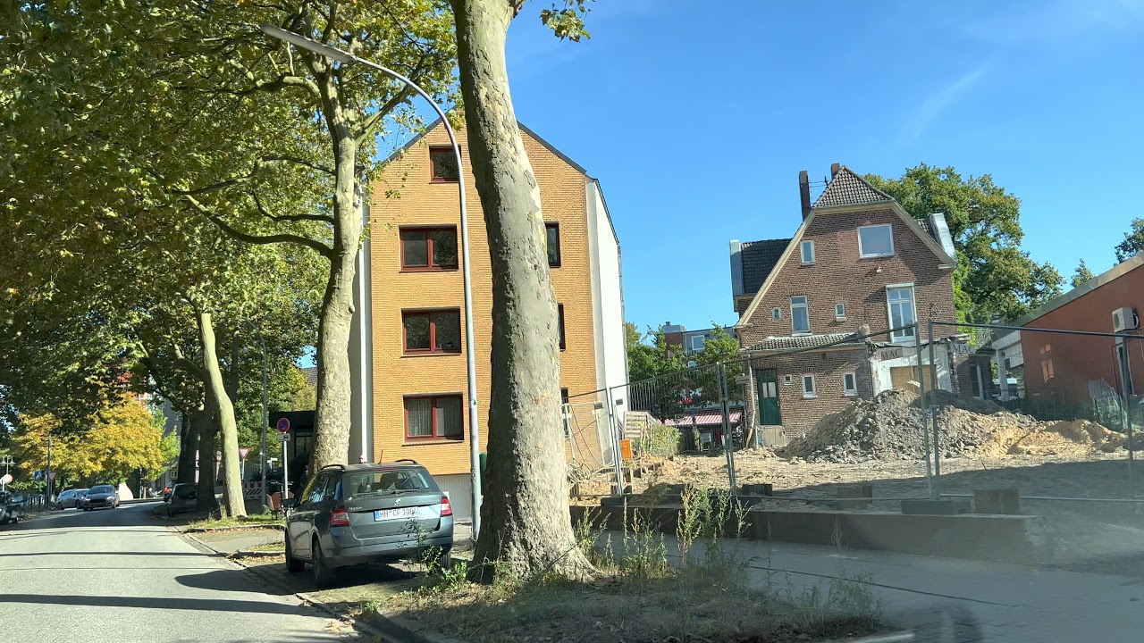 driving in Wedel Town in October 2021 HDR 4K 60fps