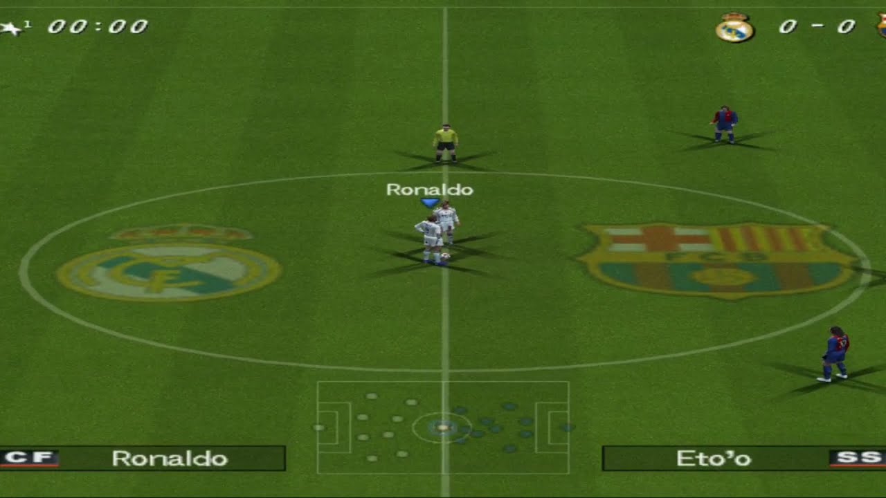 Pro Evolution Soccer 6 PS2 Real Madrid vs Barcelona 