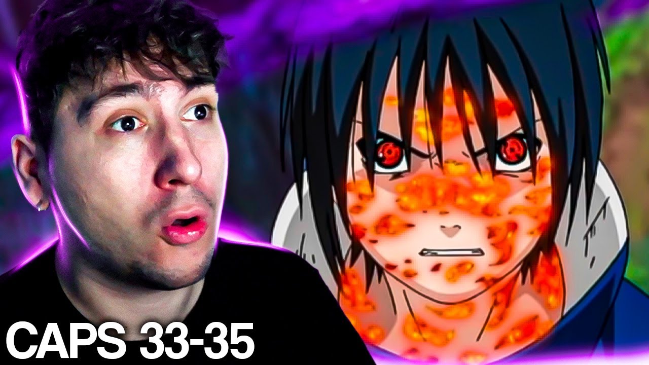 EL PODER DE LA MALDICÓN DE SASUKE | NARUTO CAPS 33-35(Audio Latino) Reacción
