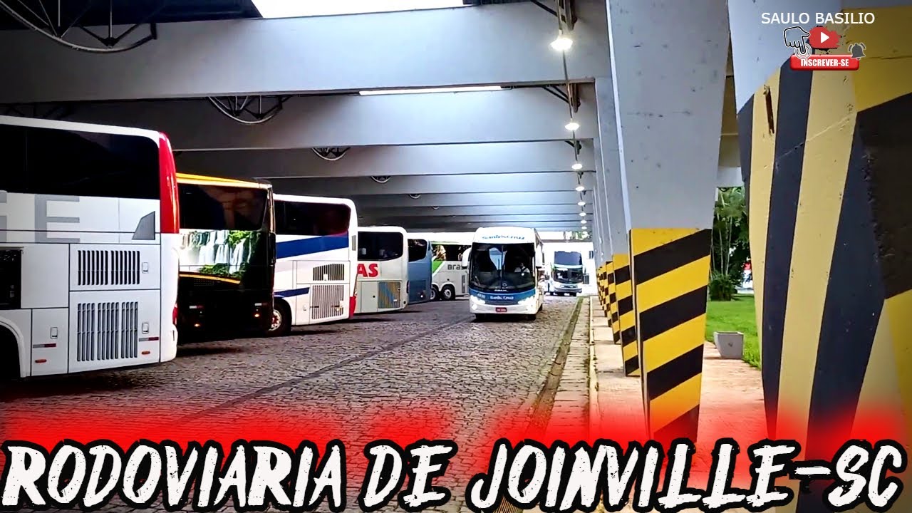 MOVIMENTAÇÃO de ÔNIBUS na RODOVIÁRIA de JOINVILLE SC