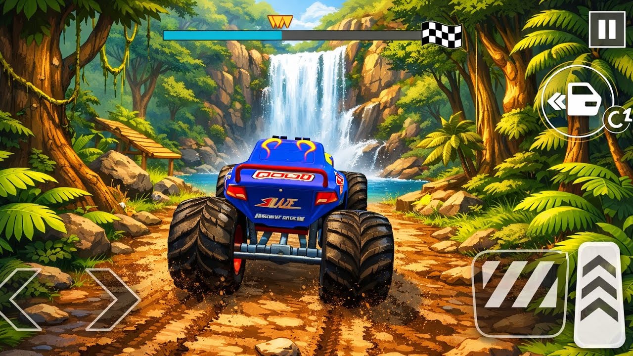 Ultimate Monster Truck Stunt: Small to Giant Cars vs. Giant Pit!