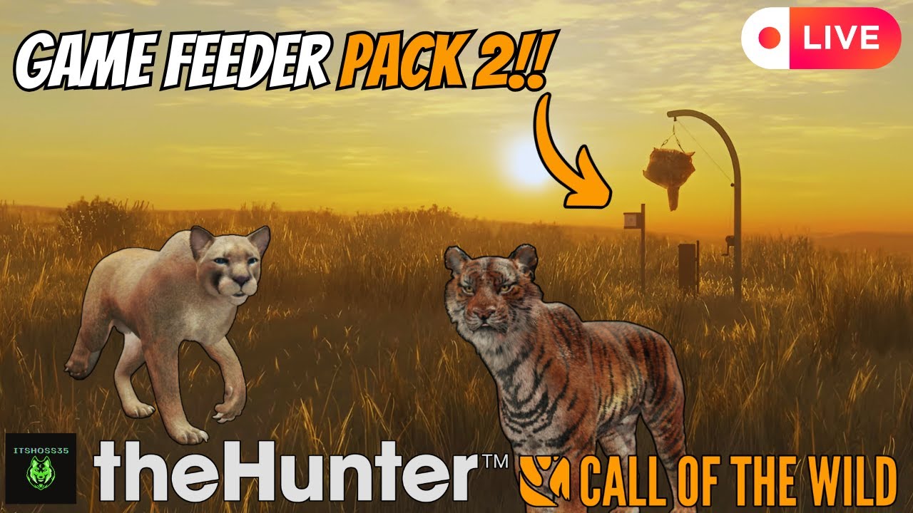 *NEW UPDATE* Trying Out the Game Feeder Pack 2!! | theHunter: Call of the Wild