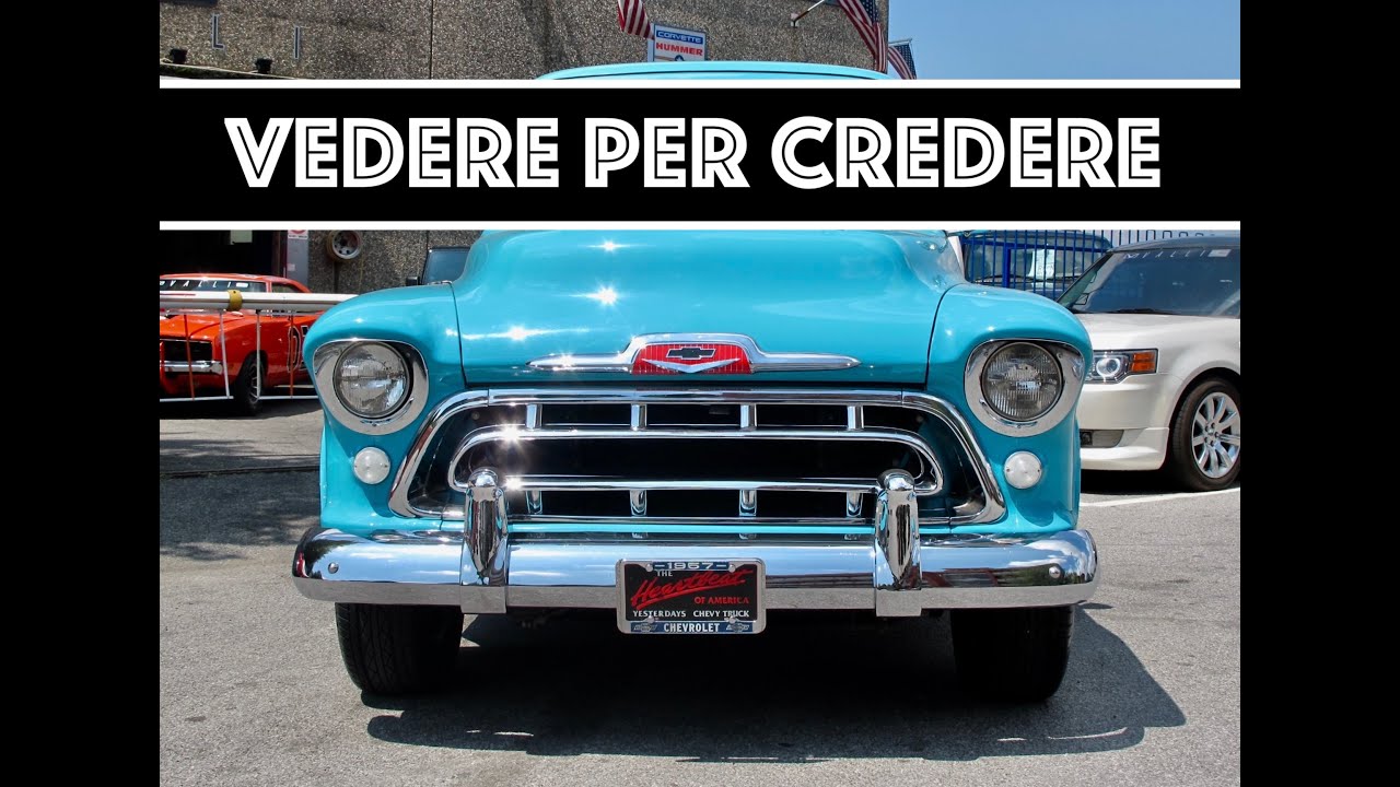 1957 Chevy Pick-Up Truck 265 V8: unico e impareggiabile... Perché? Guarda!
