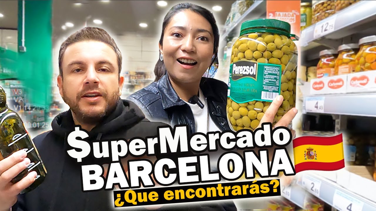 ASÍ es un SUPERMERCADO EN BARCELONA ¿CUÁNTO CUE$TA LLENAR LA NEVERA?🥵📍BARCELONA #bknviajar