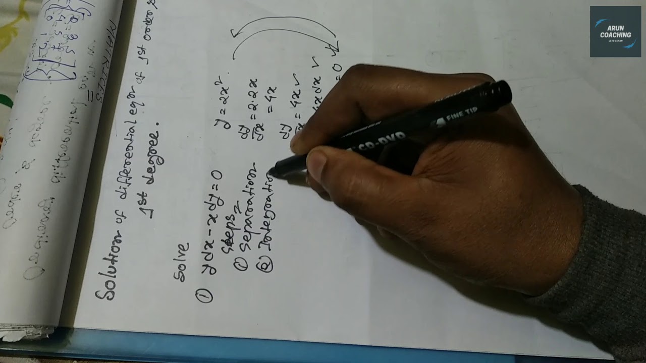 SOLUTION OF DIFFERENTIAL EQUATION | JELET | ARUN PAUL.