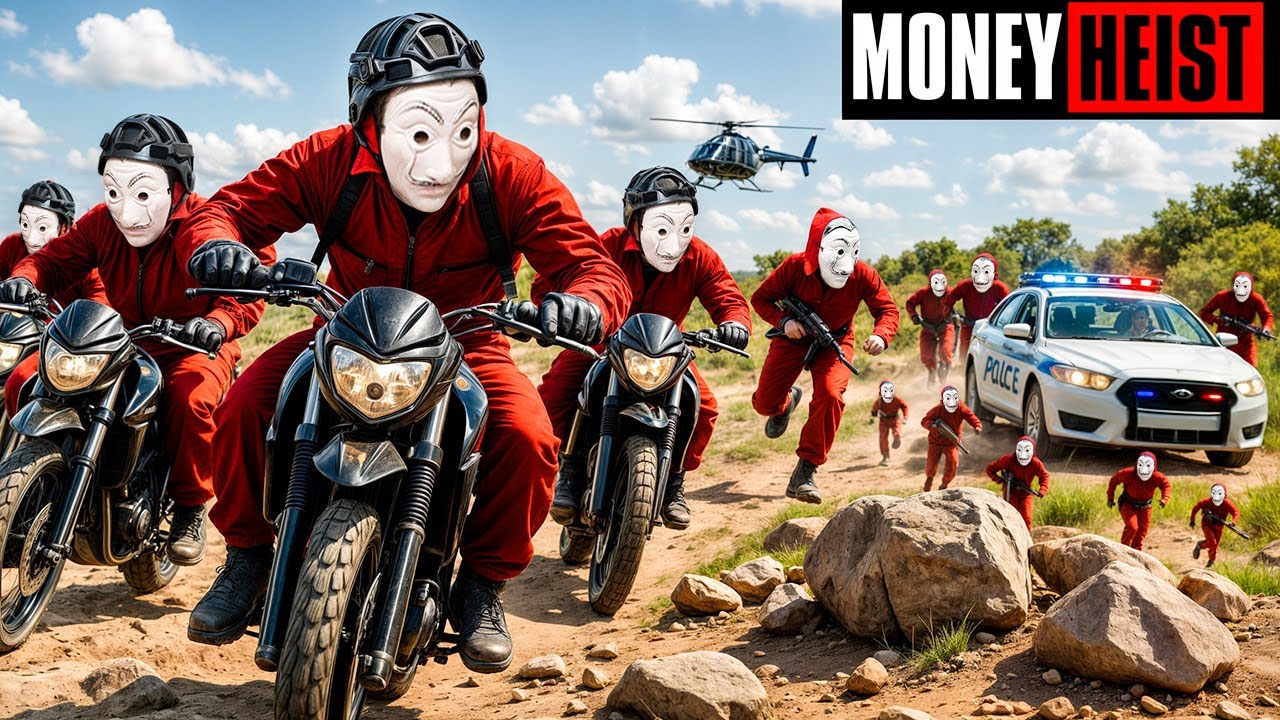 PARKOUR VS MONEY HEIST! 6 | BAD GUYS: No ESCAPE, POLICE Thunder Hits Fast (BELLA CIAO REMIX)Epic POV
