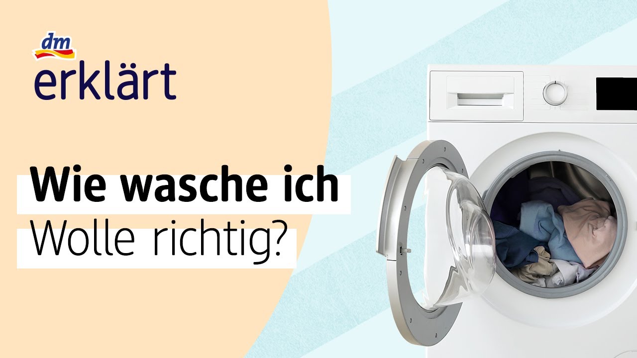 Wolle richtig waschen | dm erkl&auml;rt