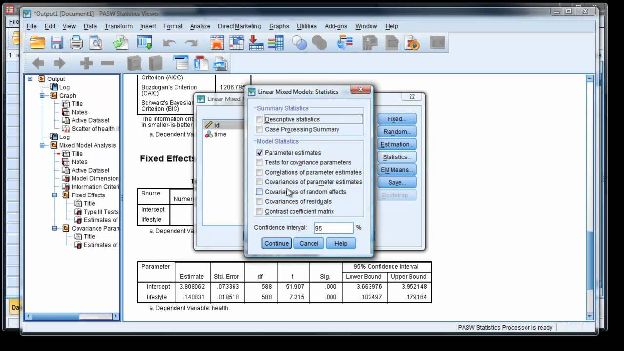 Modern repeated measures analysis using mixed models in SPSS (2)