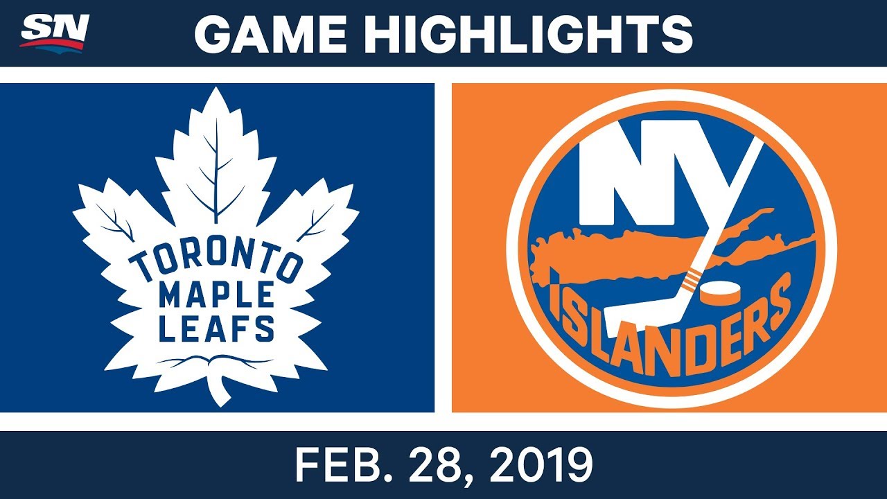 NHL Highlights | Maple Leafs vs. Islanders - Feb 28, 2019