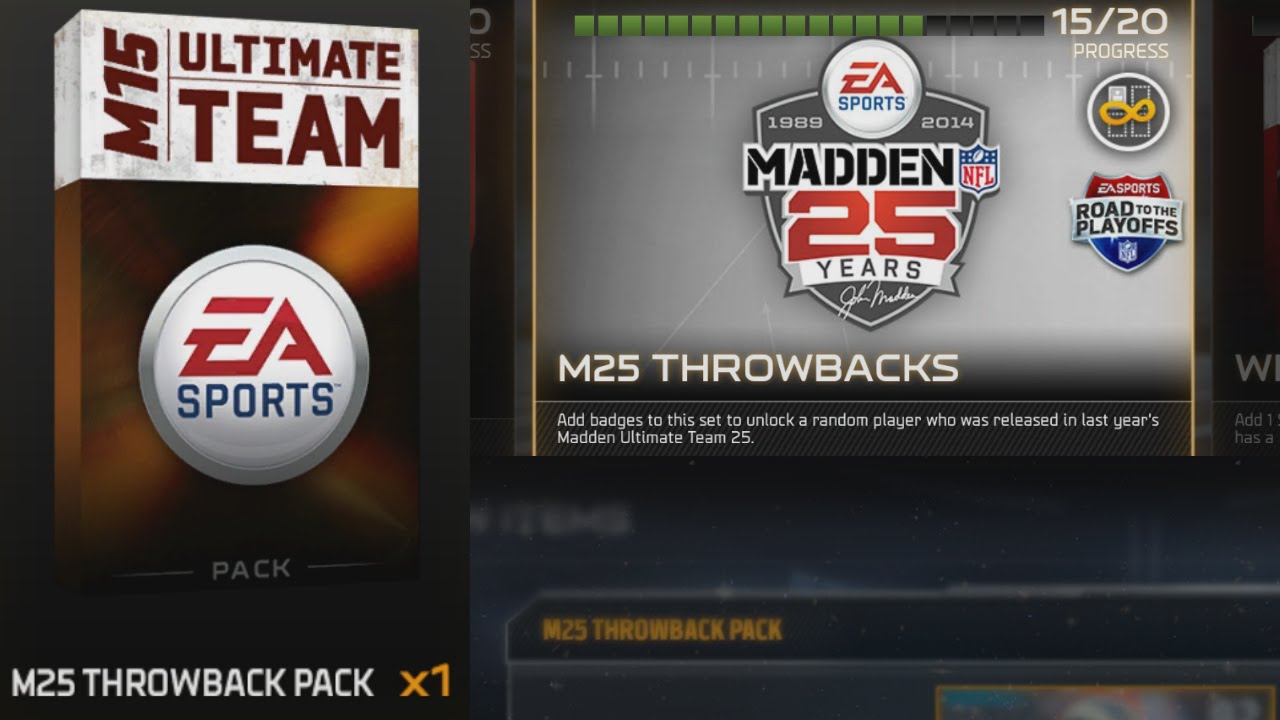 Madden 15 Ultimate Team THROWBACK PACK OPENING! THERE WE GO! Madden 15 Ultimate Team