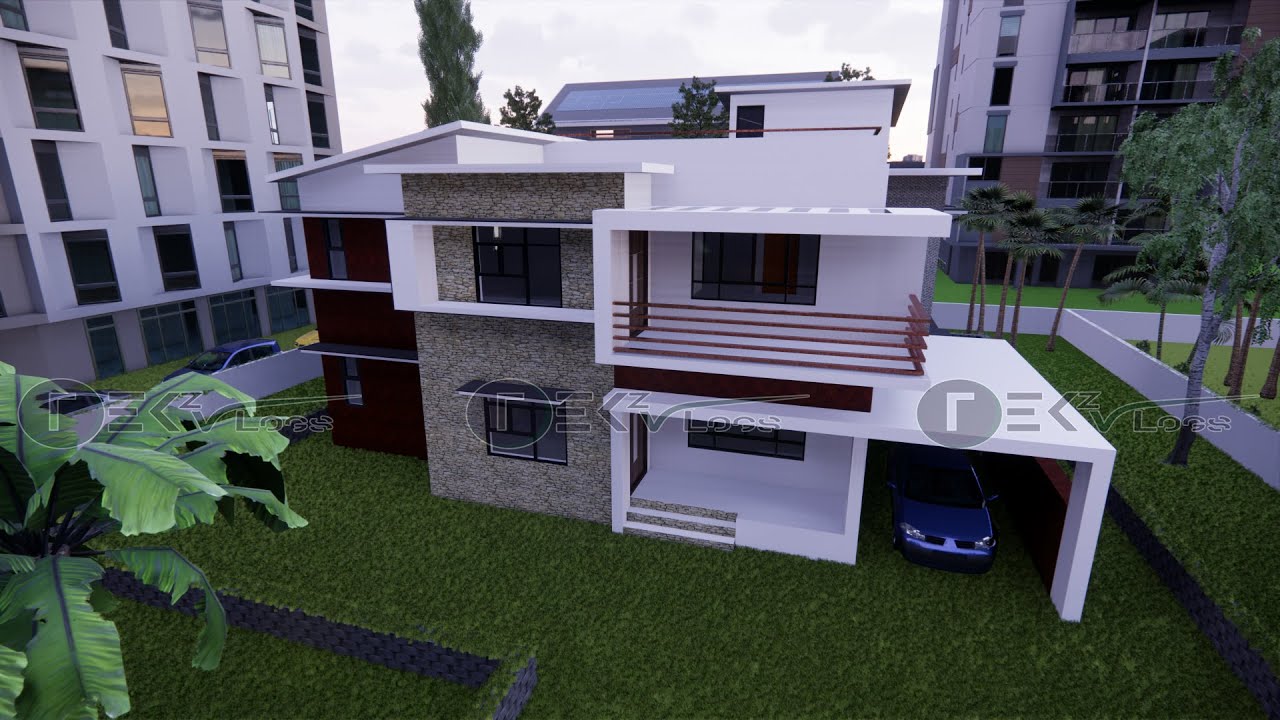 Design Modern House Elevation 3450 Sq Ft 5BHK