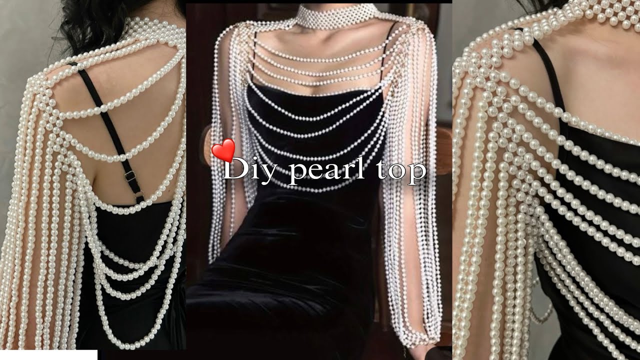 How to Make a Luxury DIY Pearl Body Chain Top | Step-by-Step Tutorial ||~ part-1