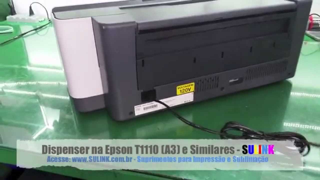 Tutorial - Manual Instalação Dispenser Epson T1110 T1100 1430W 1410 L1300 L1800 - SULINK