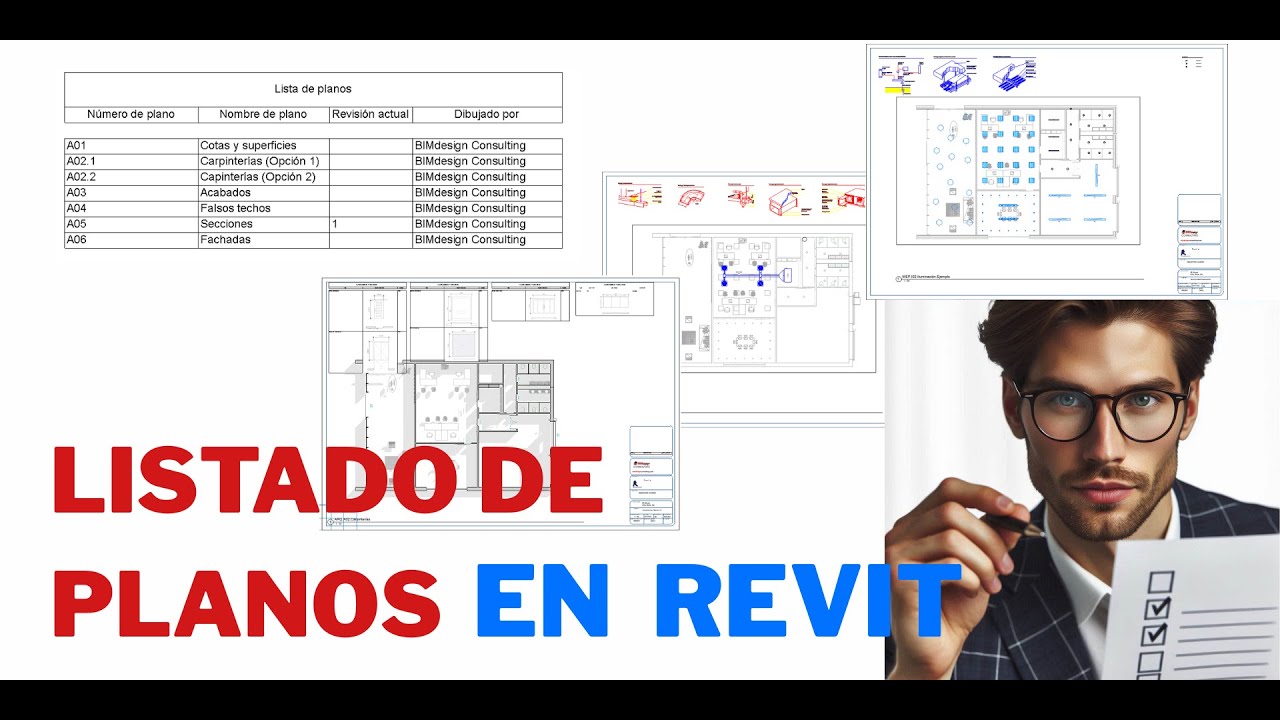Crear listados de planos en Revit