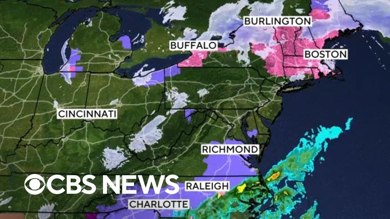 Latest weather forecast as snow and ice batter the U.S.