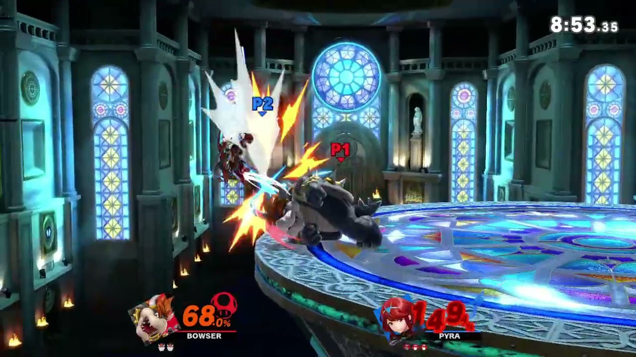 Super Smash Bros Ultimate - Pyra took one TO DA BACK AH THA DOME!!