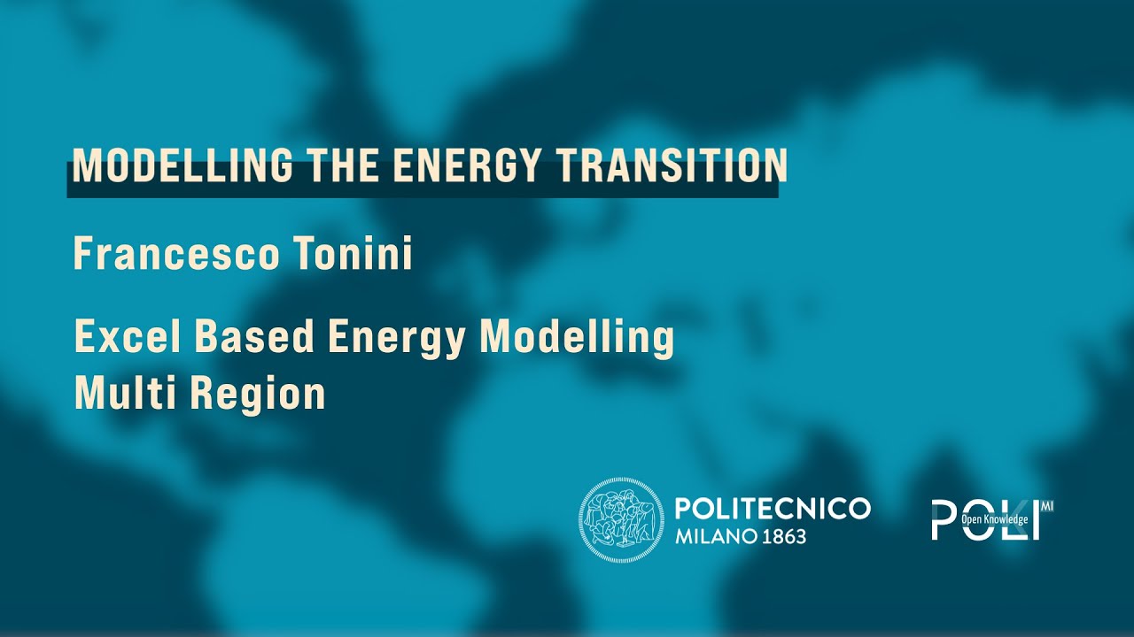 Excel Based Energy Modelling - Multi Region (Tonini)