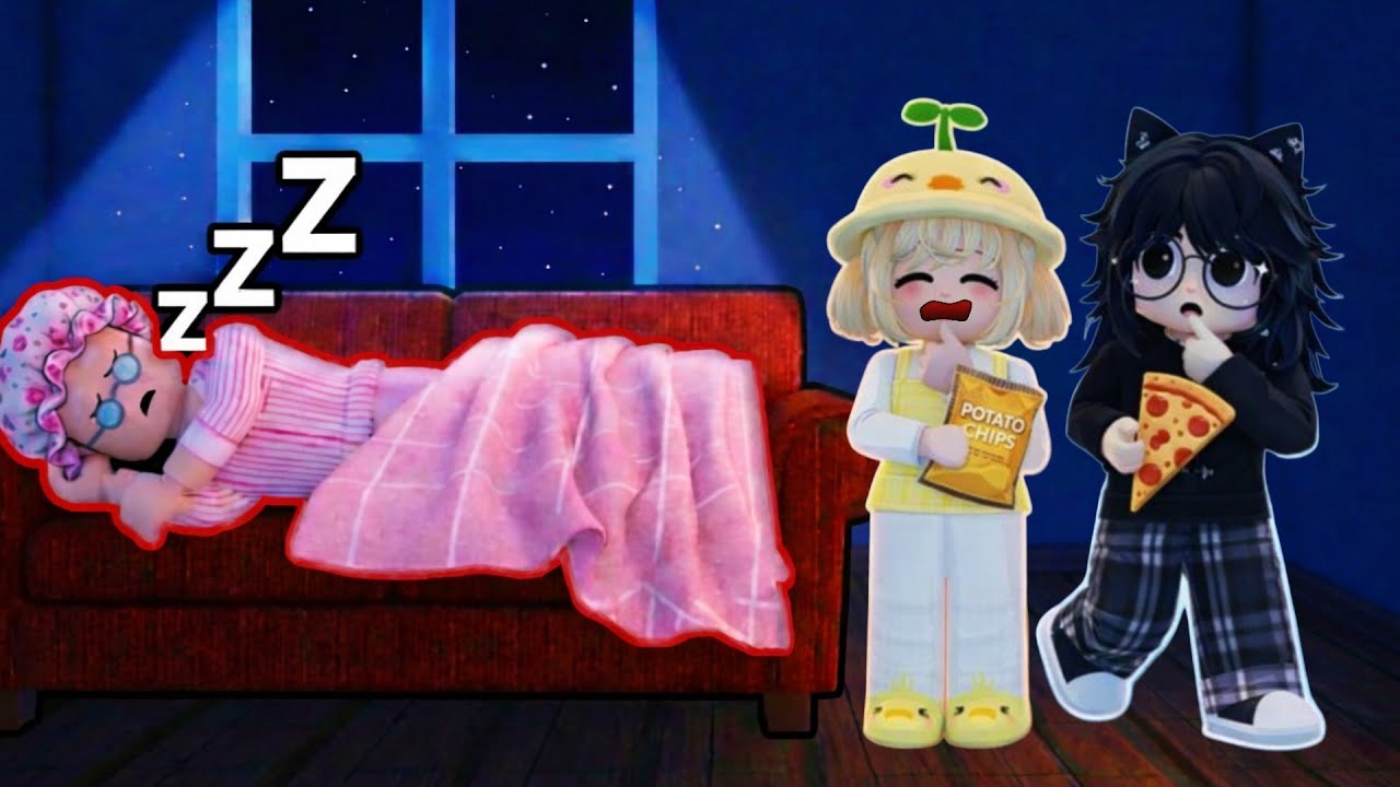 Lấy Trộm Đồ ăn vặt của bà nội 👵