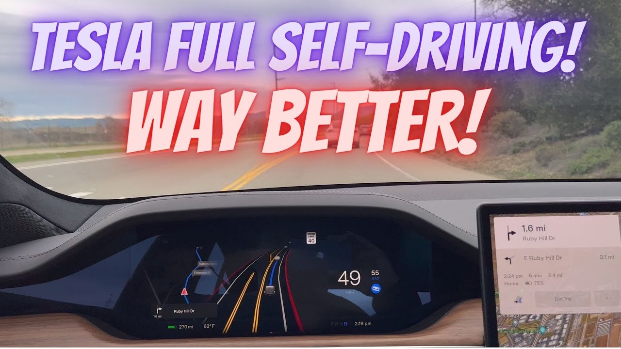 Tesla Model S - Full Self-Driving is Way Better!