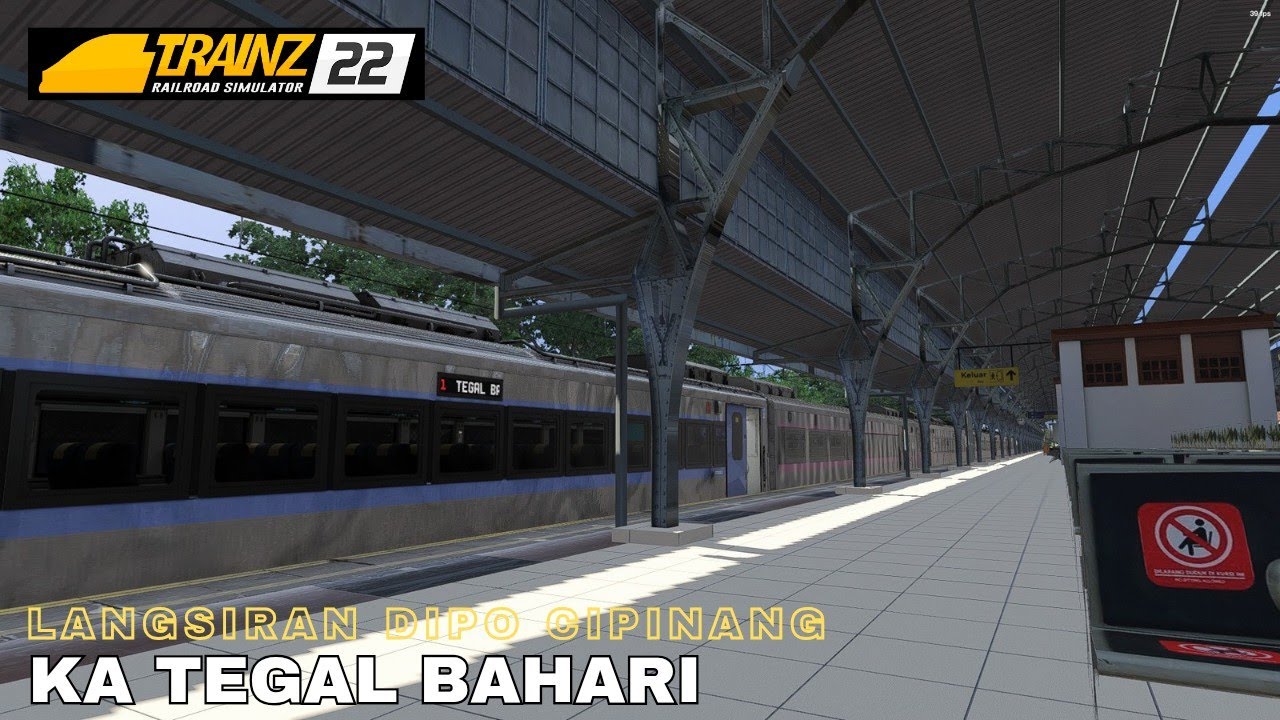 Proses Langsiran KA Tegal Bahari dipo Cipinang - Pasar senen | Trainz Railroad simulator 2022