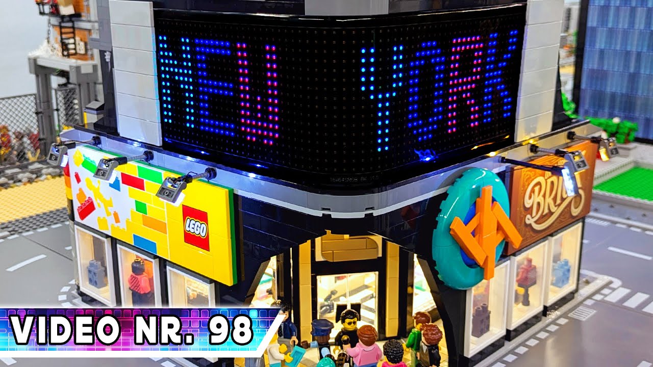LED-Werbefläche in extrem komplizierten MOC  | Meine Lego Stadt (New York & Marvel) Video Nr.: 98