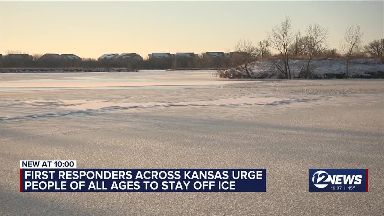 First responders across Kansas urge people of all ages to stay off ice