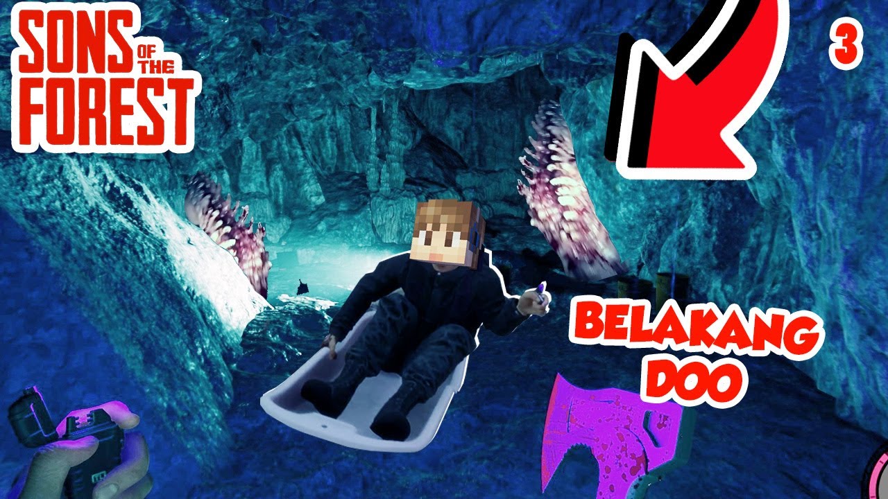 DUO KOCAK BERTEMU MUTANT GELI GELI DI GOA!!! -  SONS OF THE FOREST #3