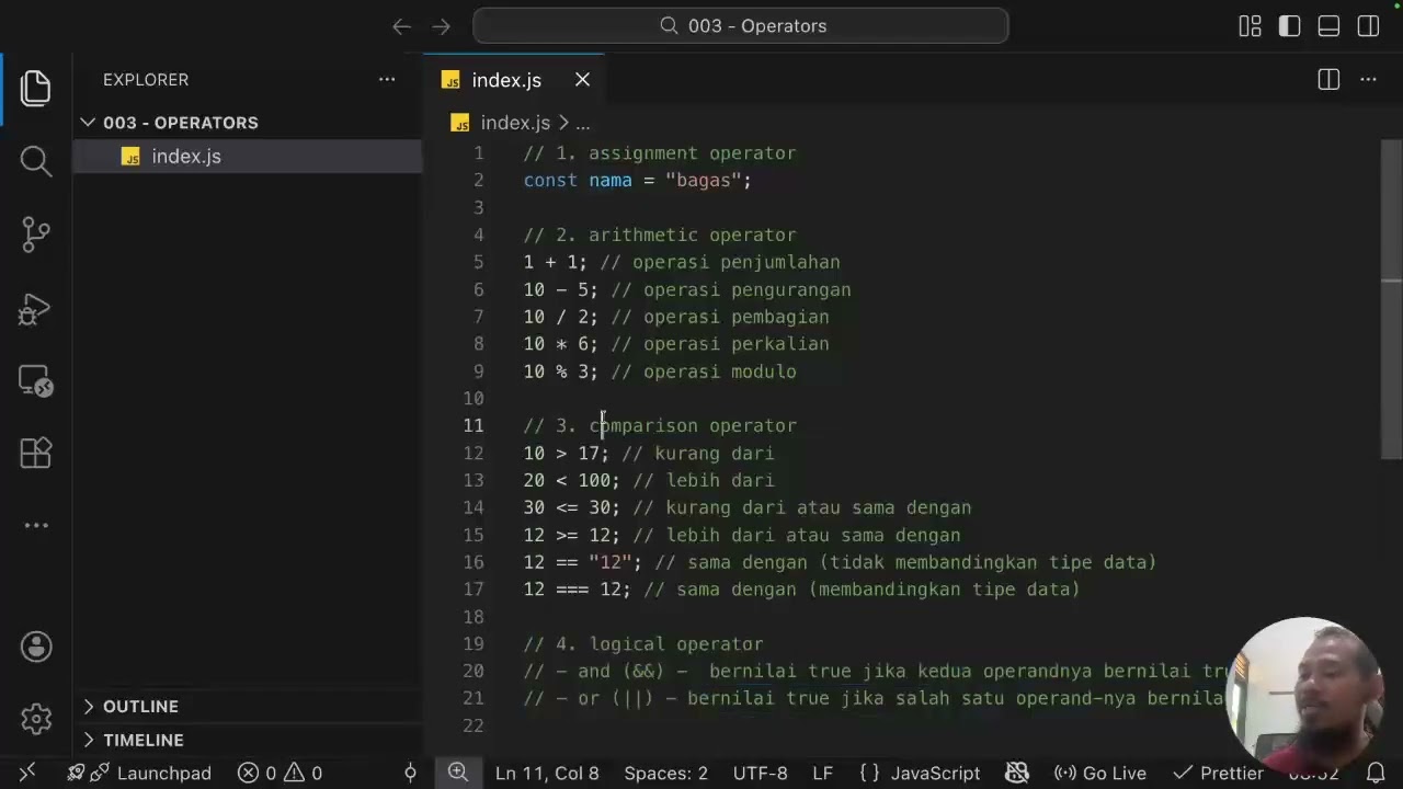 007 - Learning Javascript: The Right Way - Operators