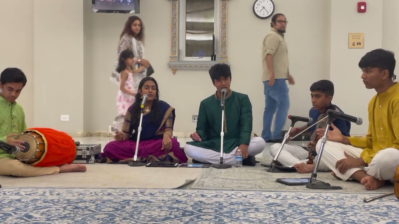 Kashyap Singing Manasu Svaa with Alaapana   @ Aurora Balaji temple Shayanotsavam July 8-2023