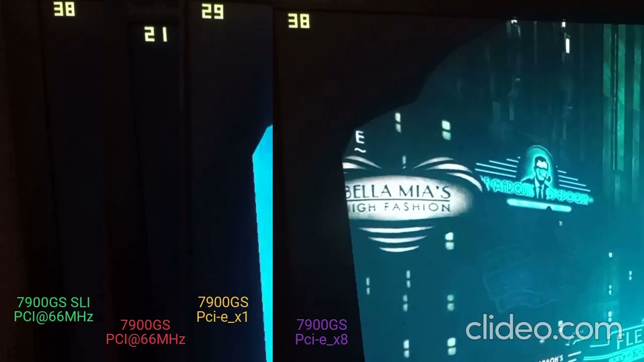 SLI pci@66mhz comparsion vs Pci-e in Bioshock (2007)
