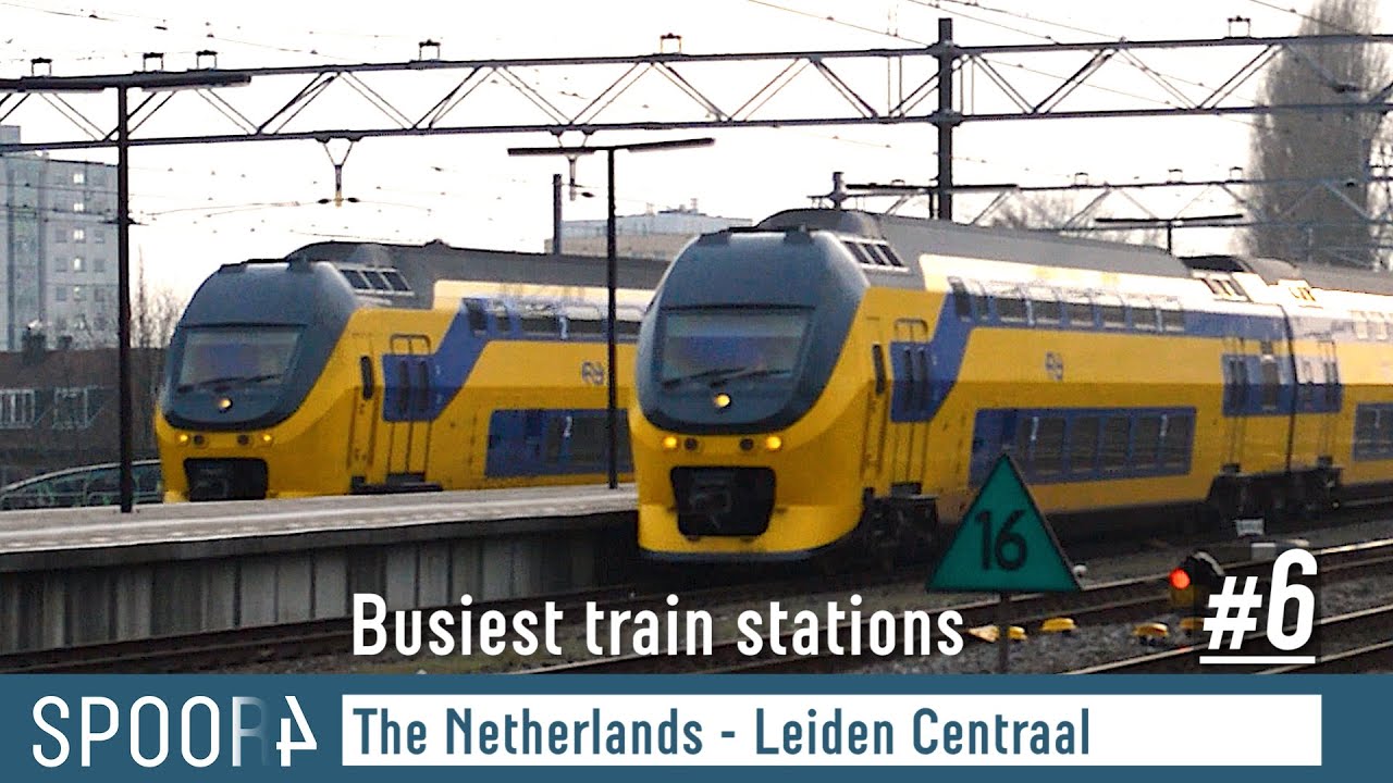 Trains in The Netherlands: Leiden Centraal (the 6th busiest station of Holland)