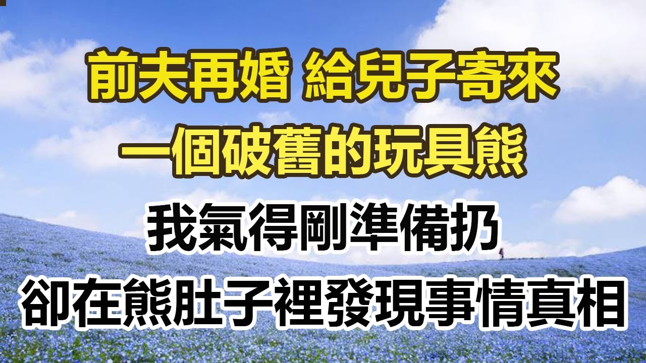 前夫再婚 給兒子寄來，一個破舊的玩具熊，我氣得剛準備扔，卻在熊肚子裡發現事情真相#幸福敲門 #為人處世 #生活經驗 #情感故事