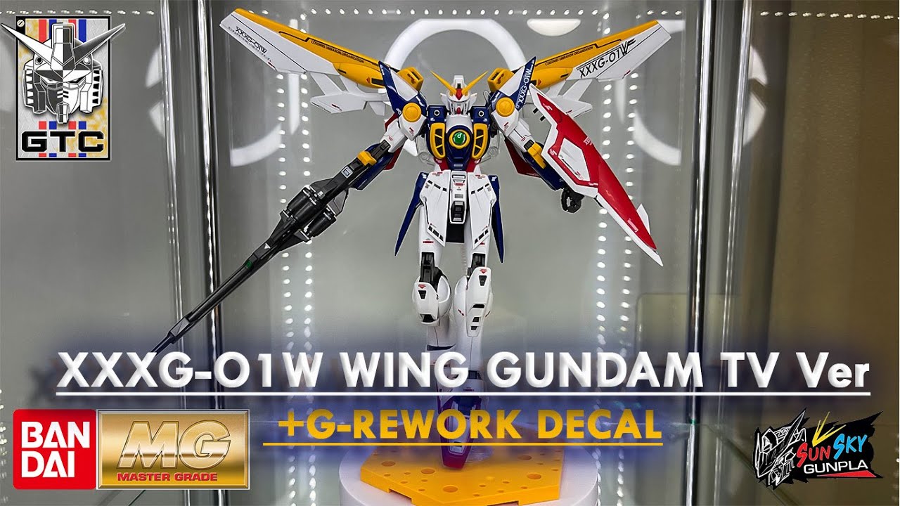 MG 1/100 XXXG-O1W Wing Gundam T.V Version + G-Rework Decal