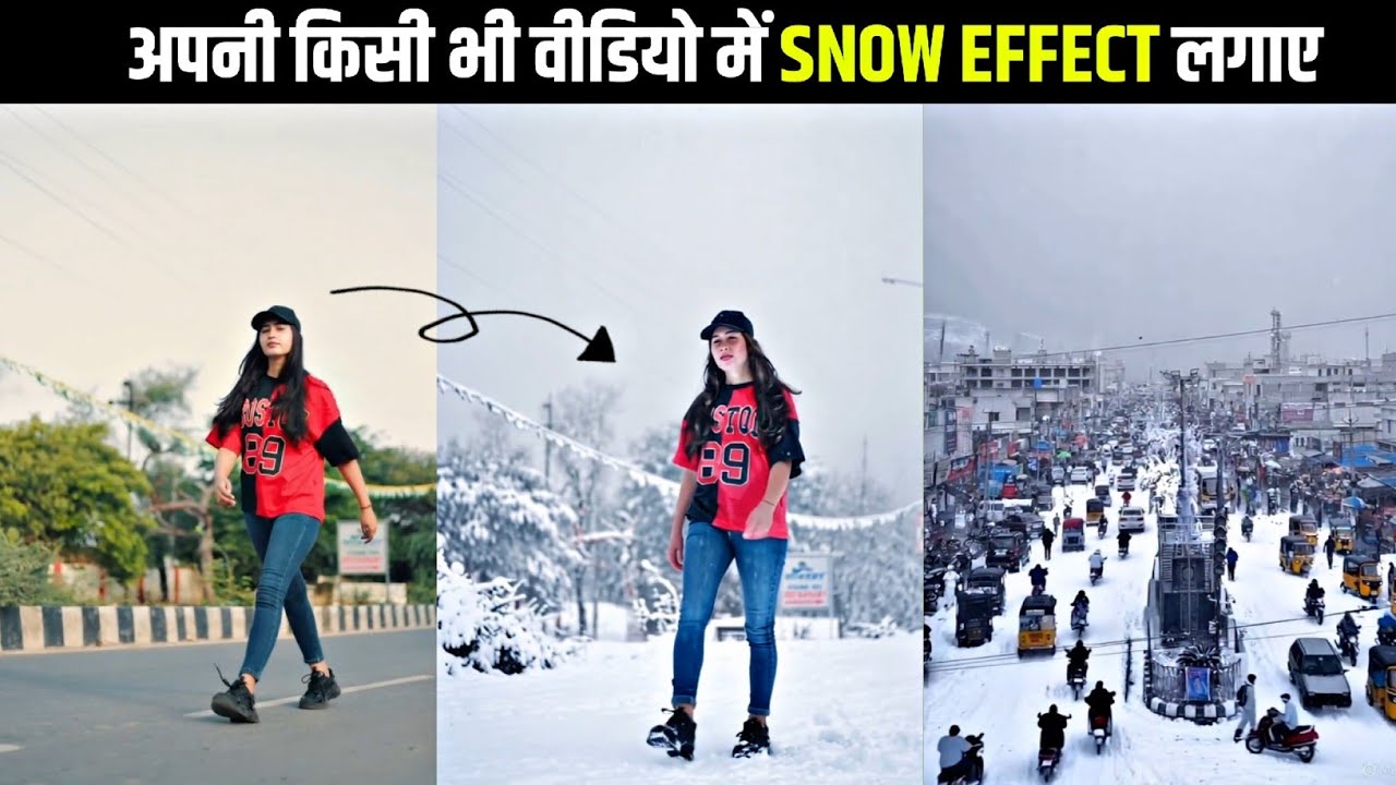 Instagram Trending Snowfall Video Editing | Snowfall effect video kaise banaye | Snow Video Editing
