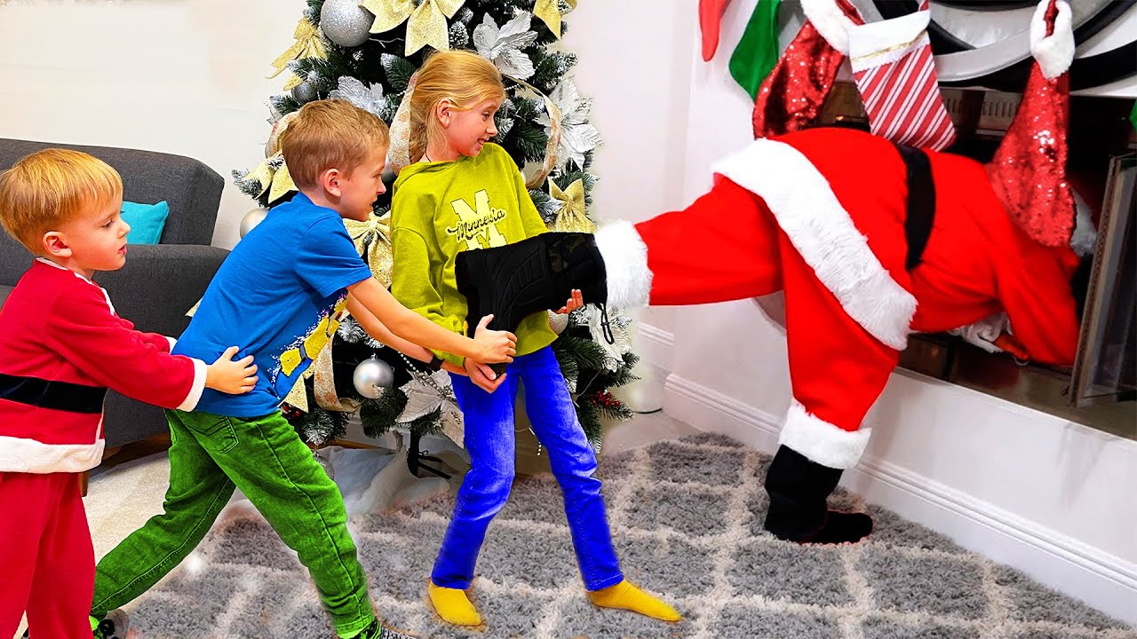 🎅 Moș Nicolae cu SACUL GOL 🚫 🎁