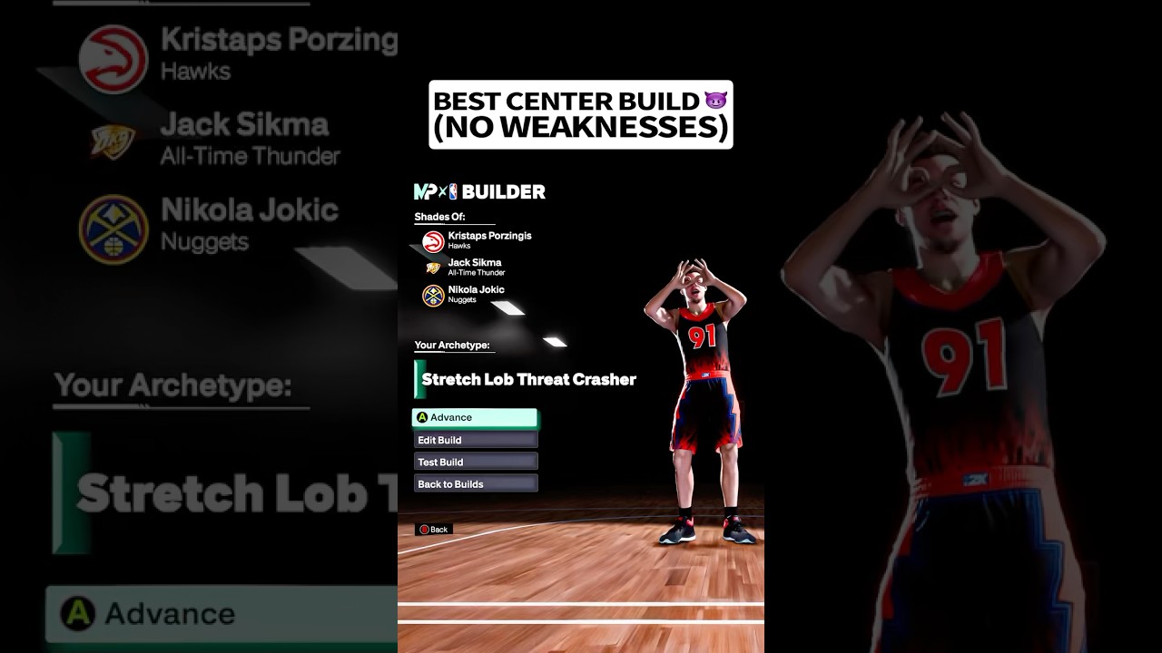 NBA 2K26 No Weakness Center Build with Contact Dunks and Deep Bomber Takeover‼️#nba2k26 #2k26 #2k