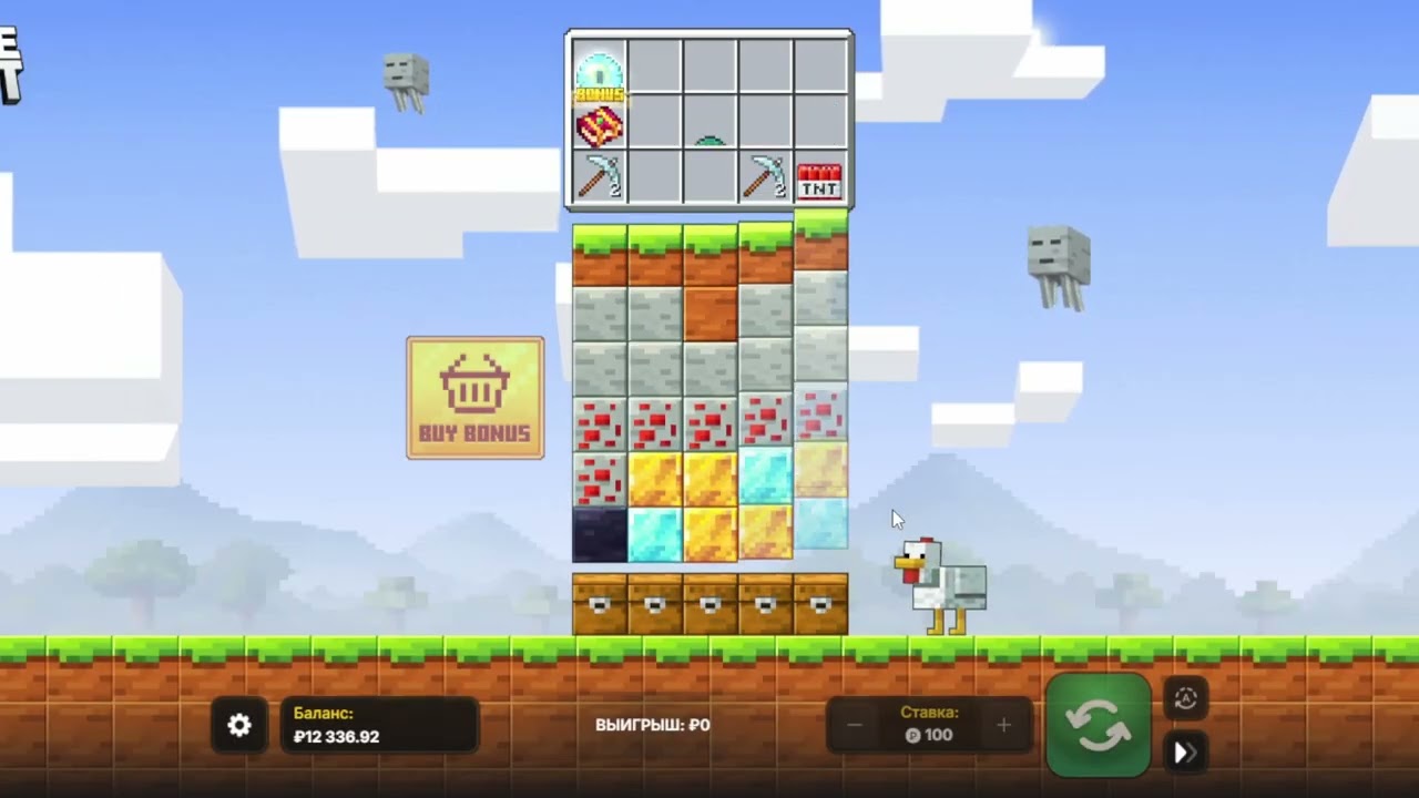 ВПЕРВЫЕ ЗАШЁЛ В MINE SLOT \ СЛОТ В МАЙНКРАФТ
