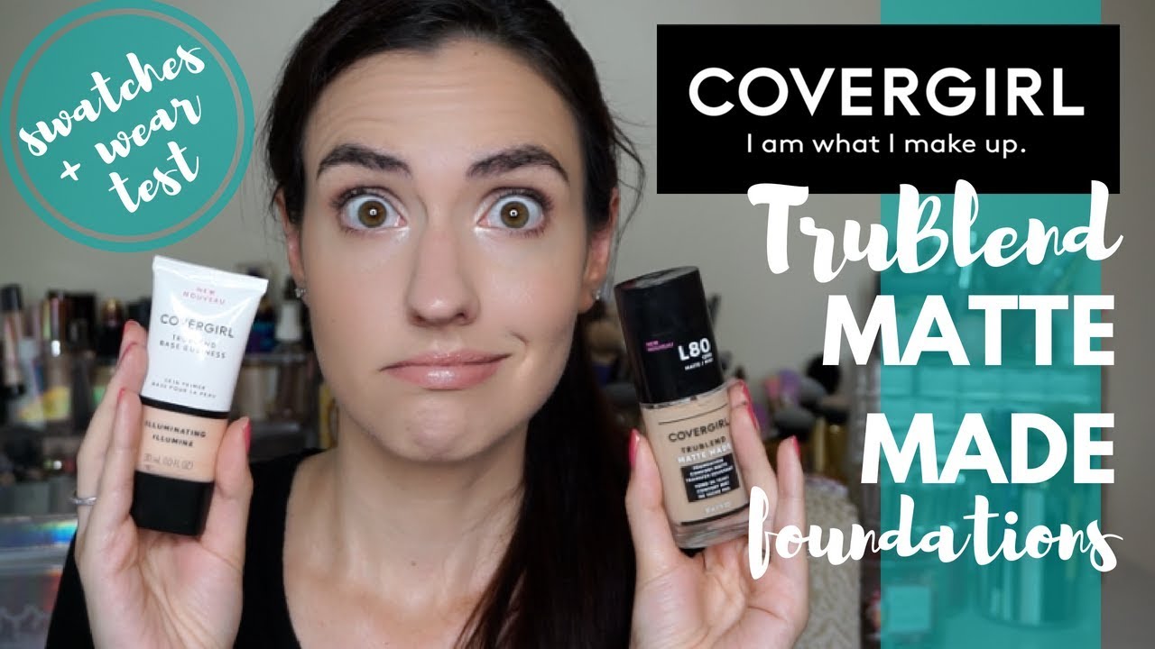 COVERGIRL TruBlend Matte Made Foundation | Swatches of ALL 40 Shades + Dry Skin Wear Test