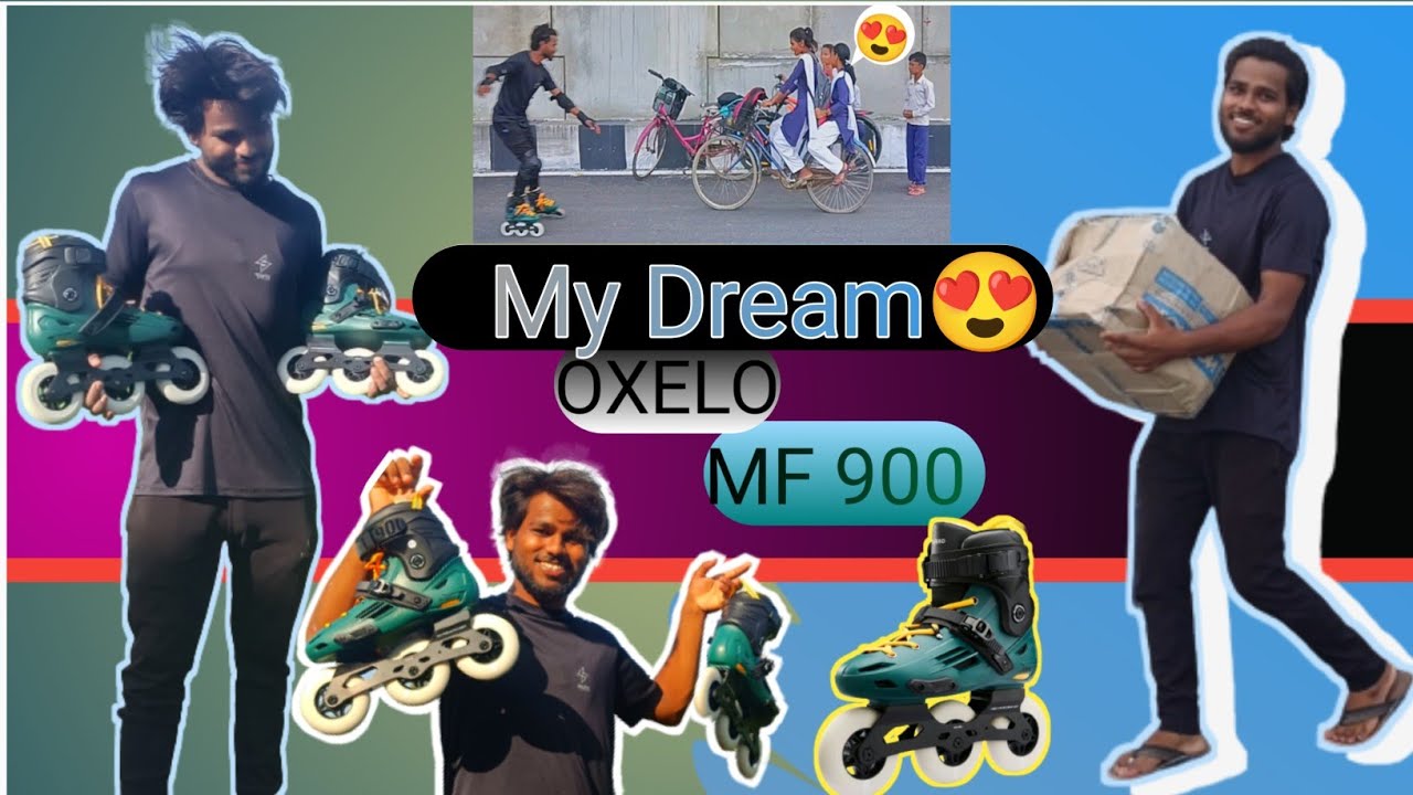 my dream finally pura ho Gaya||🛼💯🔥 oxelo MF 900 skating shoes||
