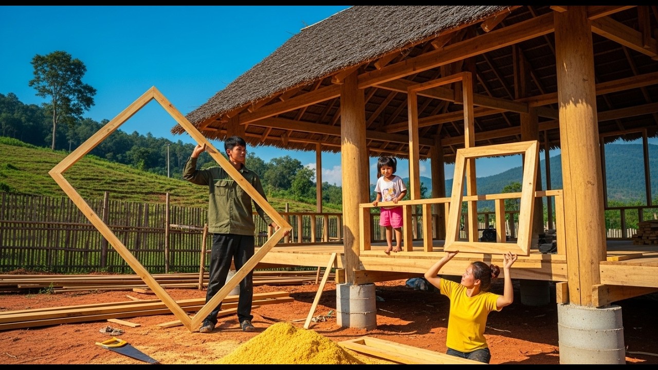 A Young Couple's Difficult New Life, Working Together to Build a New Farm Day 60