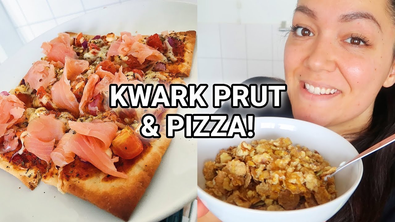 What I Eat In a Day! Nieuw favoriet kwark prutje & Heerlijke pizza bouwen