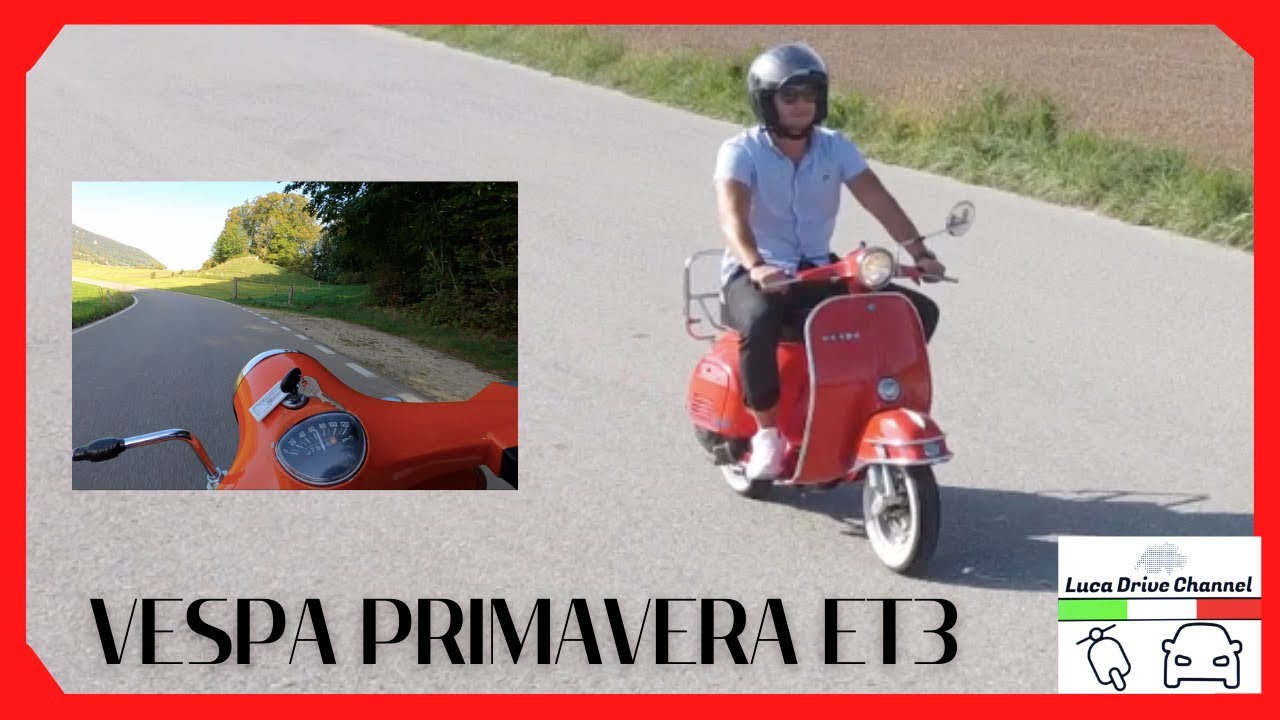 Vespa Primavera ET3 125 from 1981 in 4K / Review, Details and POV of the sportiest Smallframe Vespa.