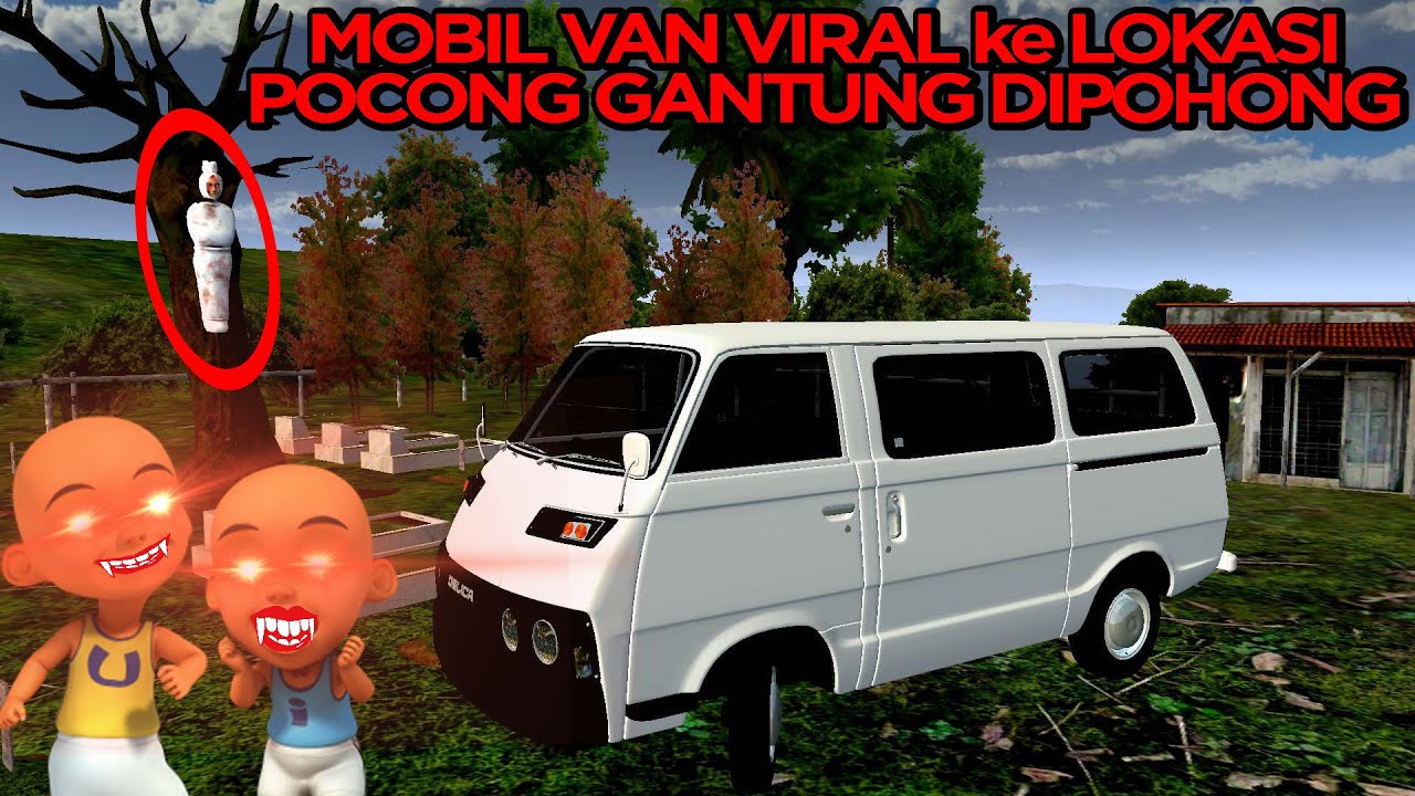MOBIL VAN VIRAL KE LOKASI PENAMPAKAN POCONG DIATAS POHON😱