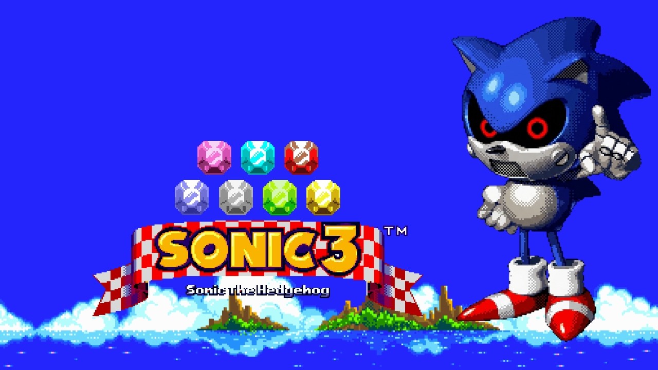 Metal Madness in Sonic 3 (All Chaos Emeralds) Gameplay