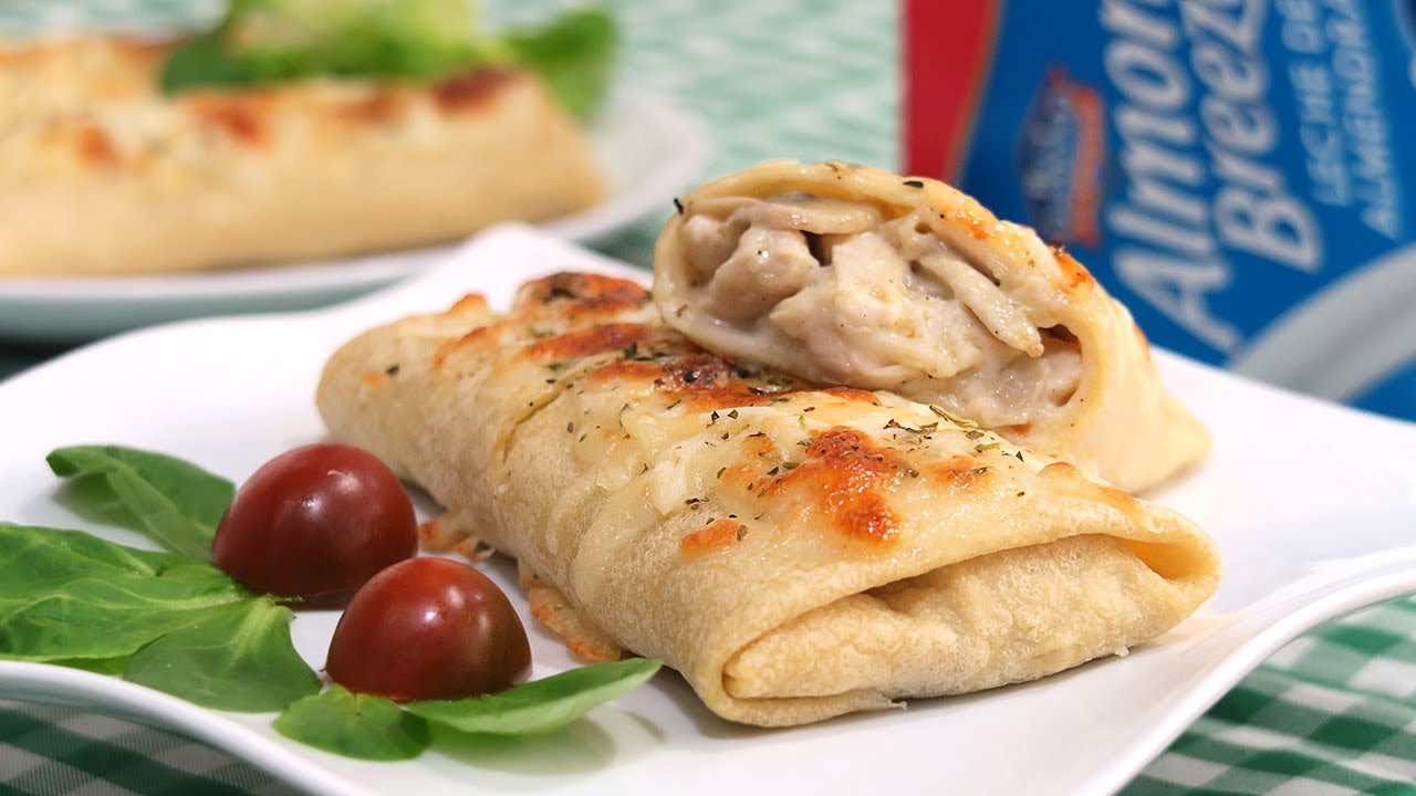 Crepes Rellenos de Pollo y Bechamel