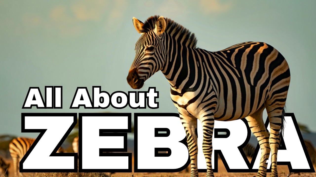 Interesting Facts about Zebra for Kids 4K | All About Zebra |